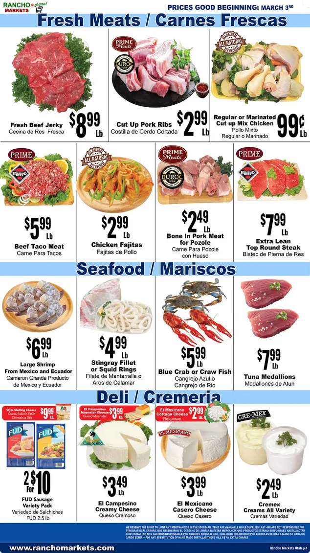 Weekly ad Rancho Markets Sales from March 3 to March 9 2026 - Page 4