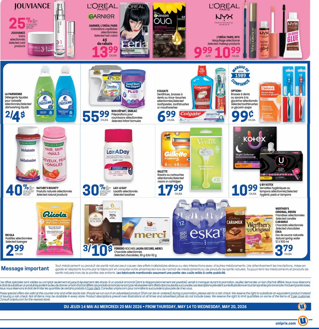 Uniprix Sales from May 14 to May 20 2026 - flyer page 4