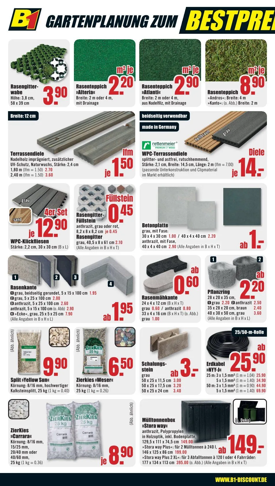 B1 Discount Baumarkt Angebote von 20. Juni bis 26. Juni 2026 - Prospekt seite 4