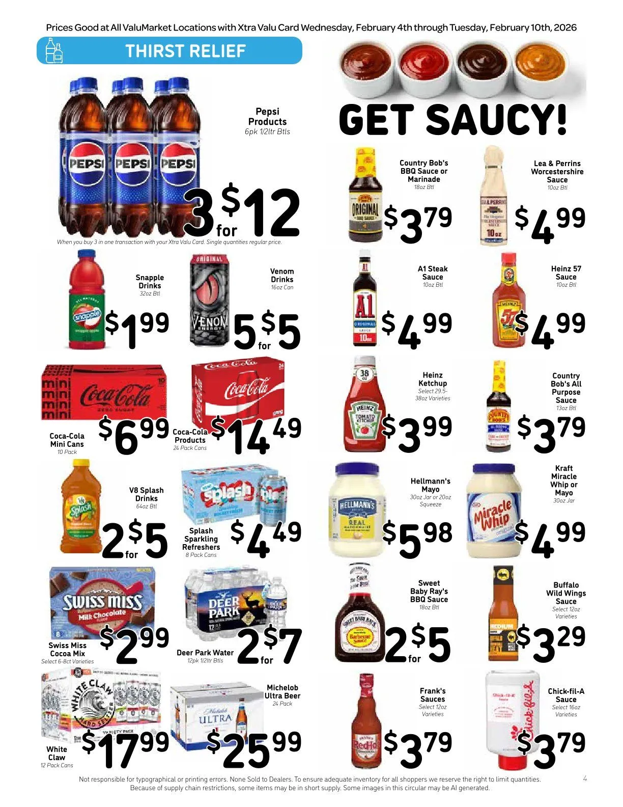 Weekly ad ValuMarket Sales from February 4 to February 10 2026 - Page 4