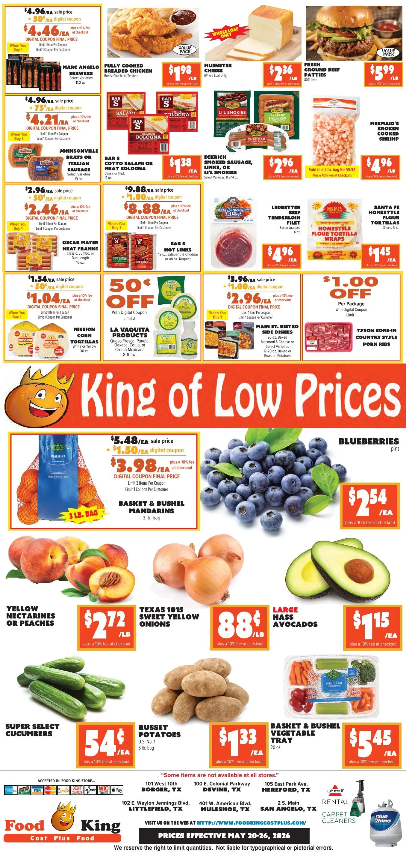 Weekly promotion Food King weekly ads spanning from May 20 to May 26 2026 - Page 4 for Catalogue 365