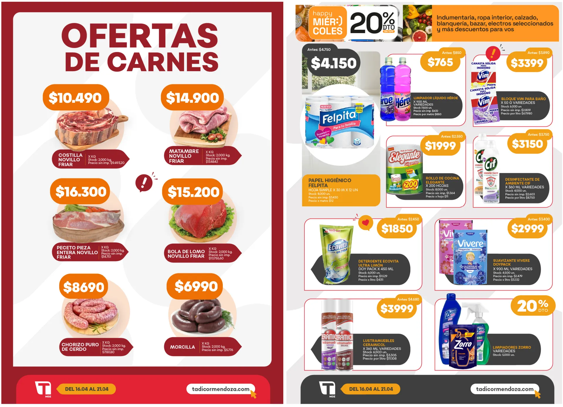 Ofertas de  Supermercados Tadicor Ofertas 16 de abril al 21 de abril 2026 - Página 4 del catálogo