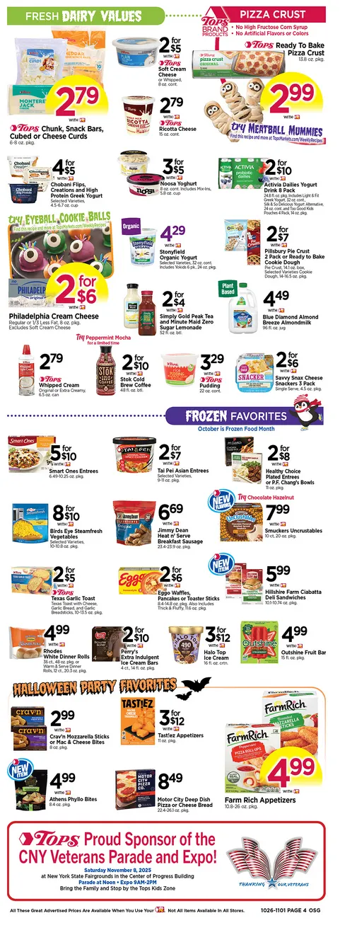 Weekly ad Tops Friendly Markets  Sales from October 26 to November 1 2025 - Page 4