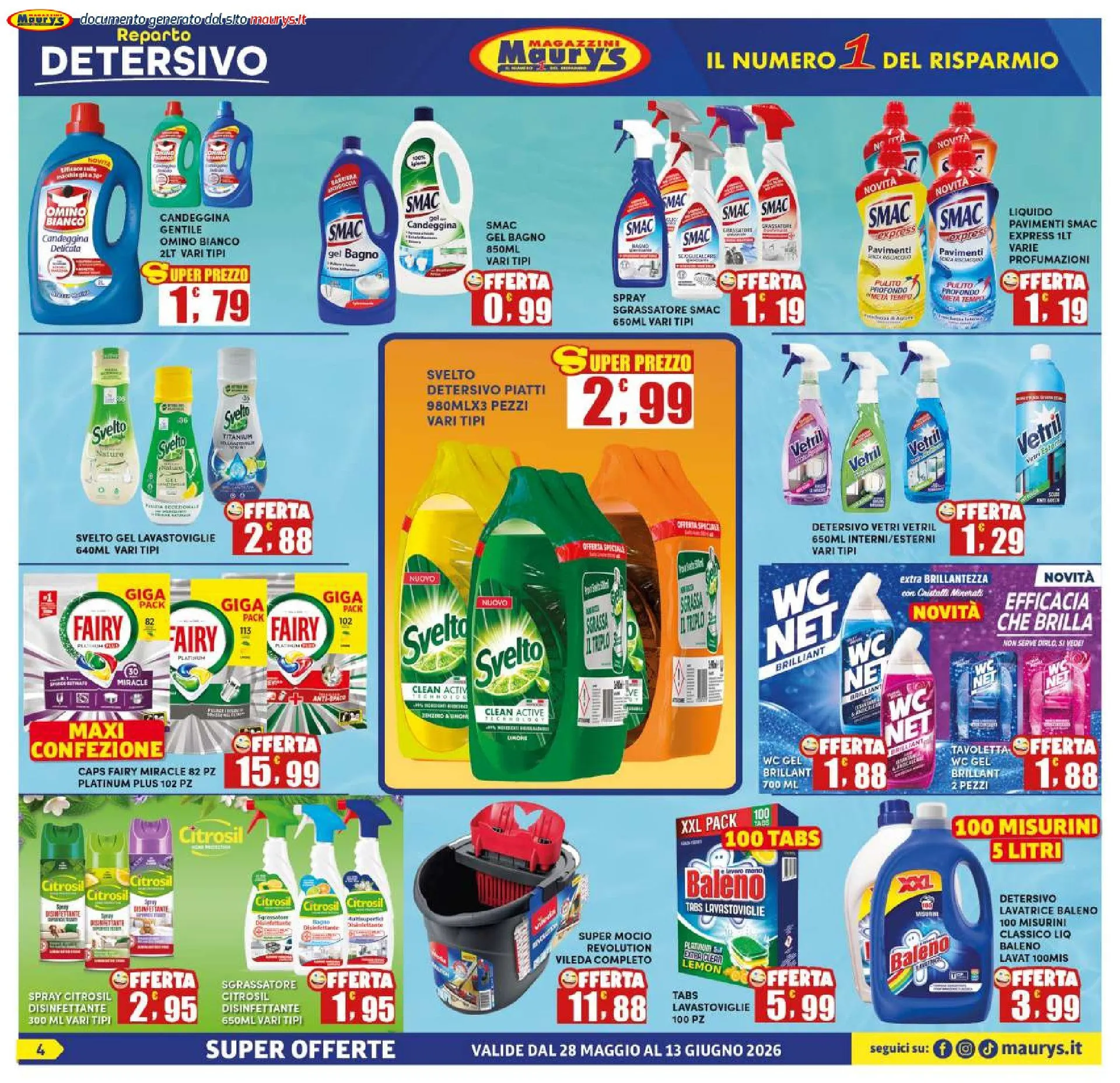 Maury's Volantino da 28 maggio a 13 giugno di 2026 - Pagina del volantino 4