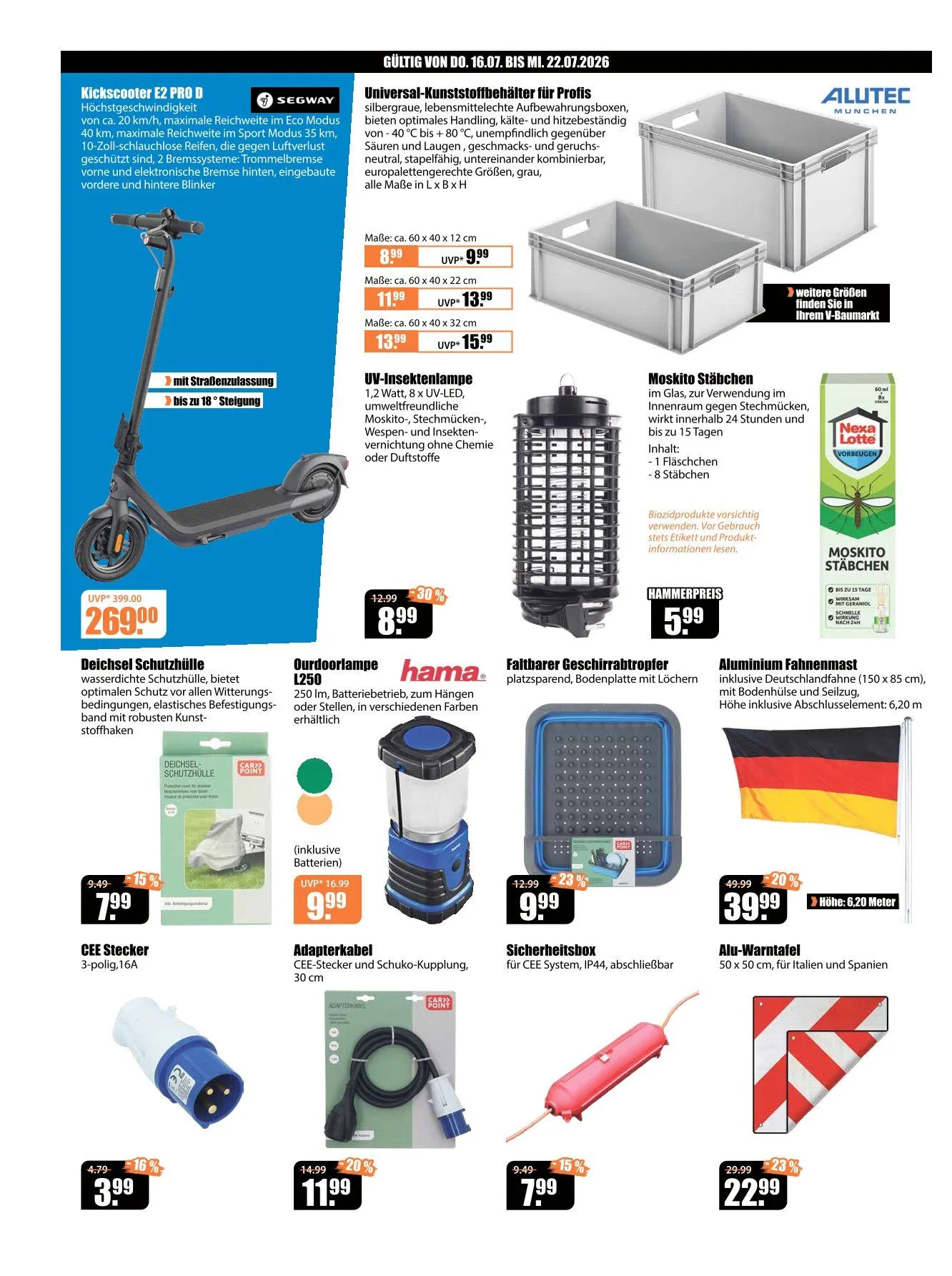 V-Baumarkt Angebote von 16. Juli bis 22. Juli 2026 - Prospekt seite 4
