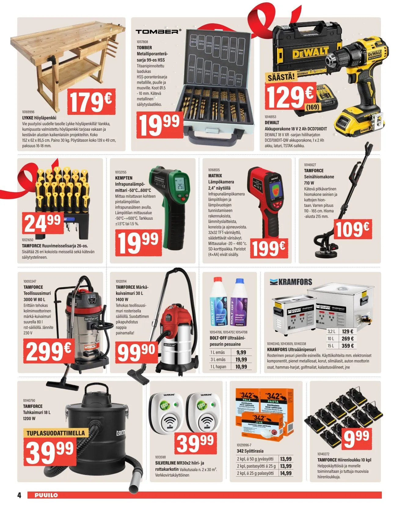Puuilo Tarjoukset voimassa alkaen 24. marraskuuta - 7. joulukuuta 2025 - Tarjouslehti sivu 4