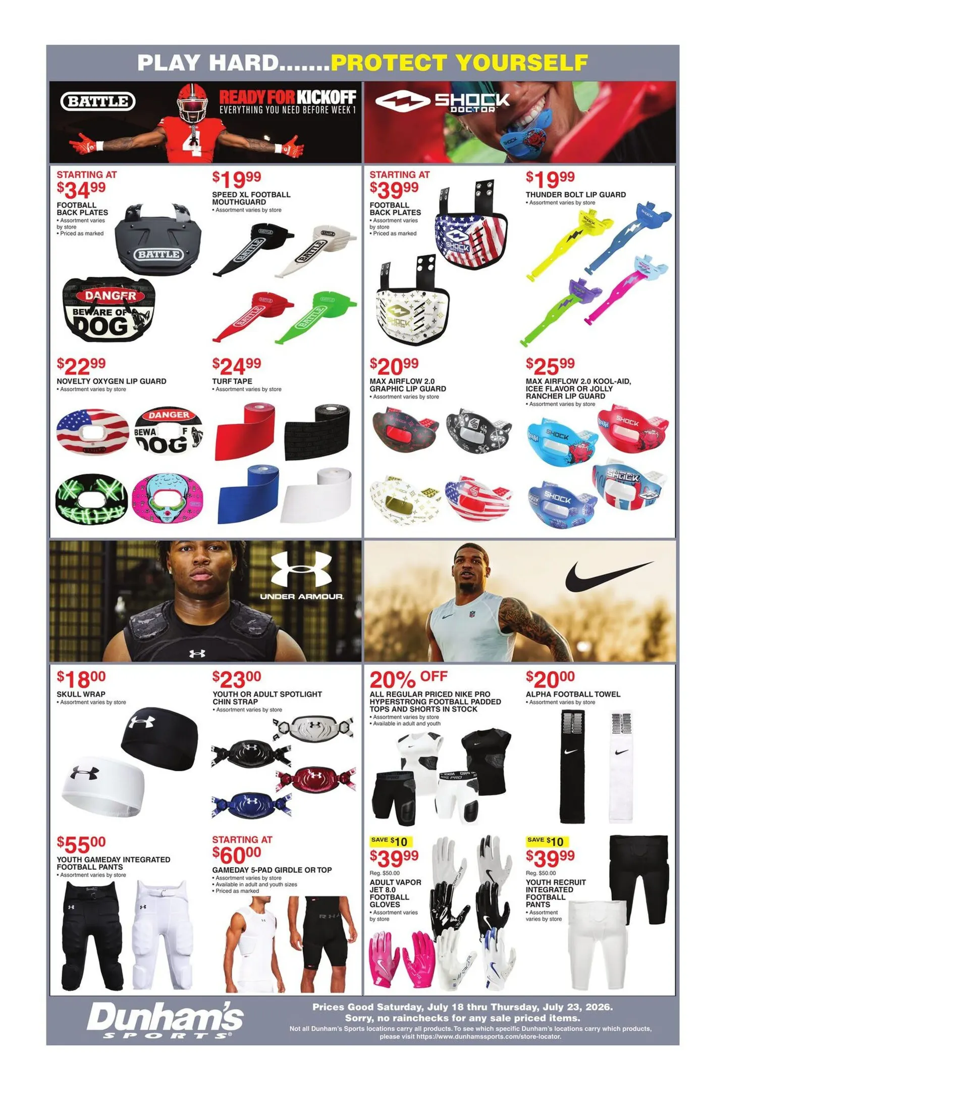 Weekly promotion Dunham's Sports Sales spanning from July 18 to July 23 2026 - Page 4 for Catalogue 365
