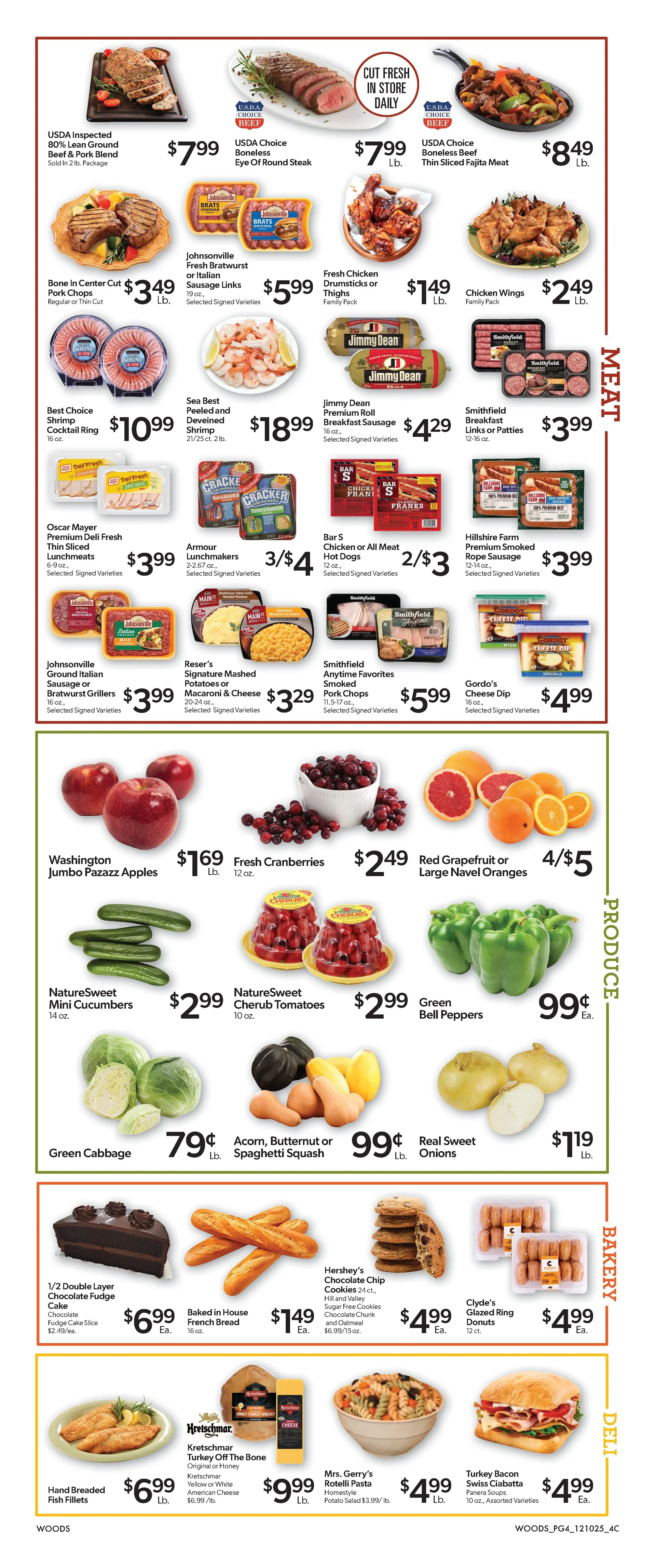 Weekly ad Woods Supermarket Sales from December 10 to December 16 2025 - Page 4