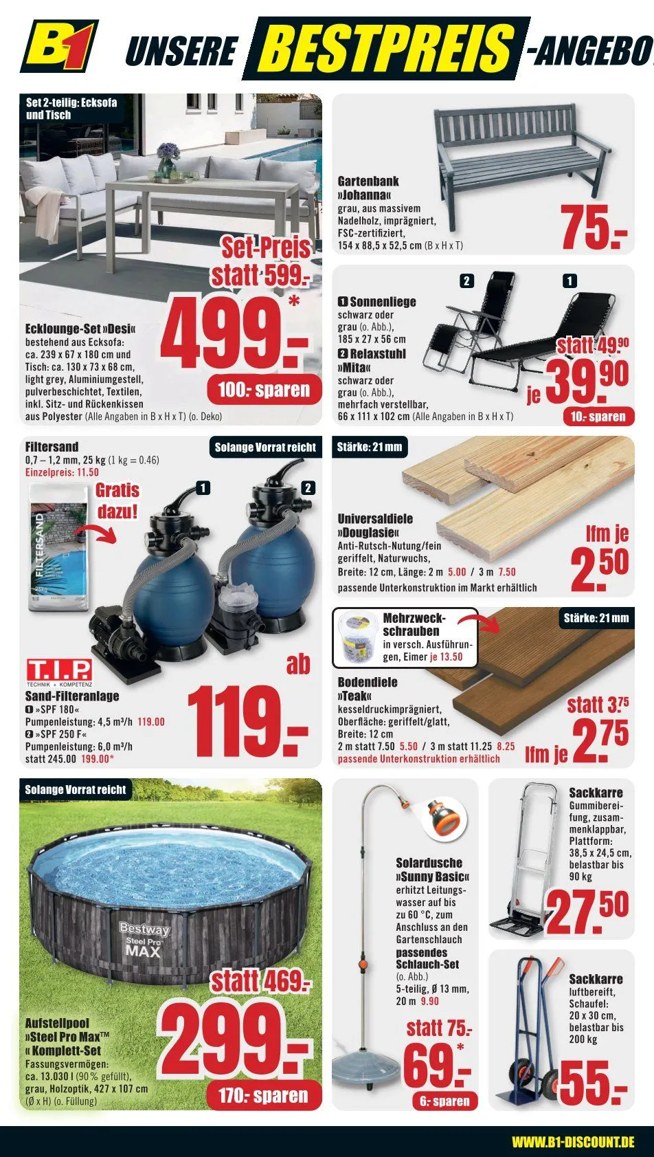 B1 Discount Baumarkt Prospekte von 5. Juli bis 11. Juli 2025 - Prospekt seite 4