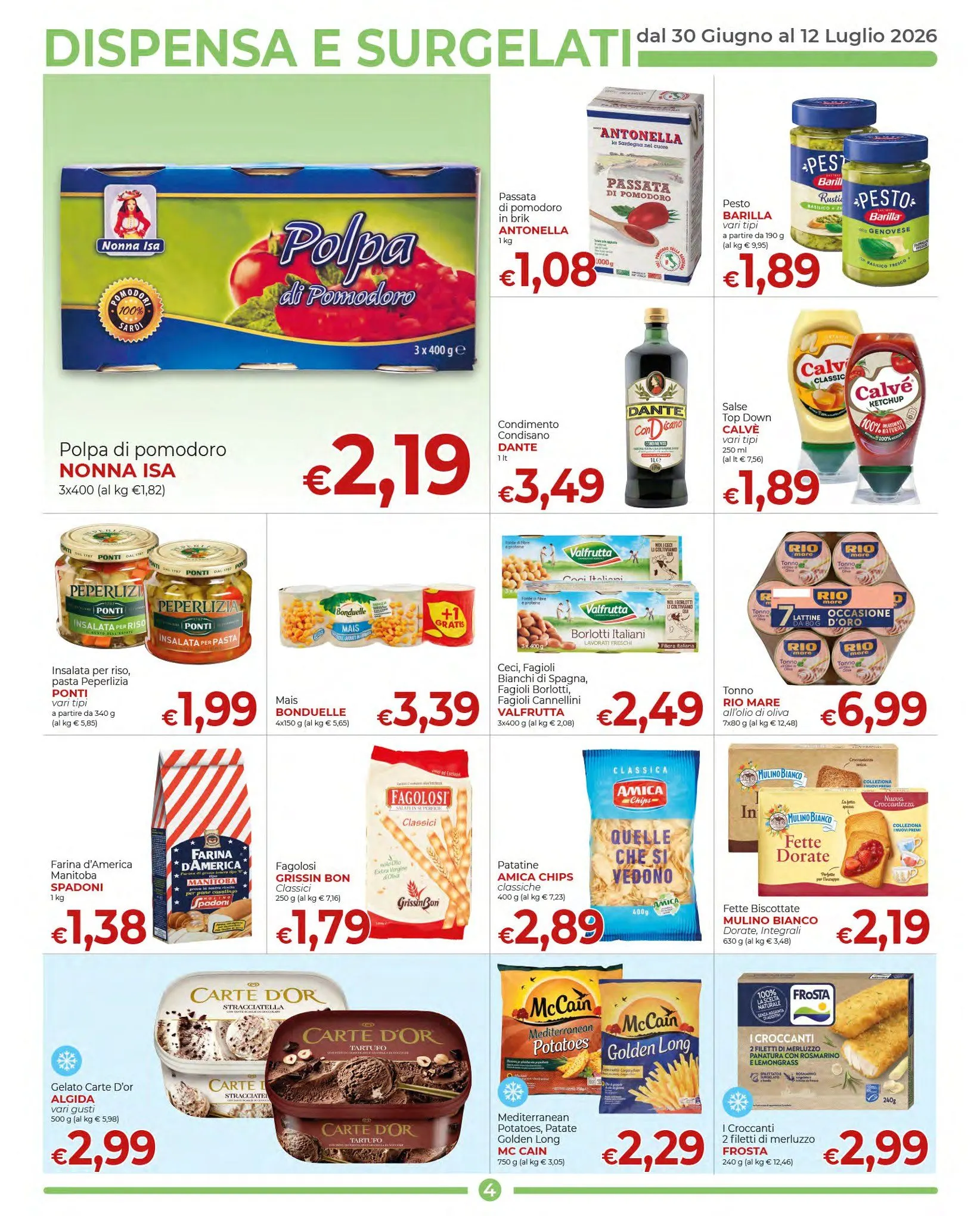 Supermercati Nonna Isa Volantino da 30 giugno a 12 luglio di 2026 - Pagina del volantino 4