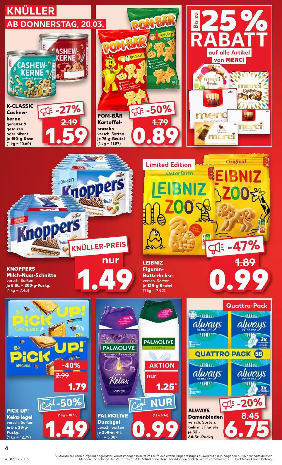 Kaufland Prospekt von 20. März bis 26. März 2025 - Prospekt seite 4