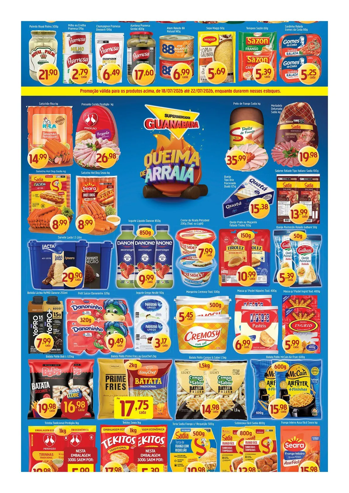 Encarte de  Folhetos Supermercados Guanabara 16 de julho até 22 de julho 2026 - Pagina 4