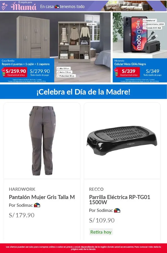 Catalogo de Sodimac Día de la Madre 30 de abril al 14 de mayo 2025 - Pag 9