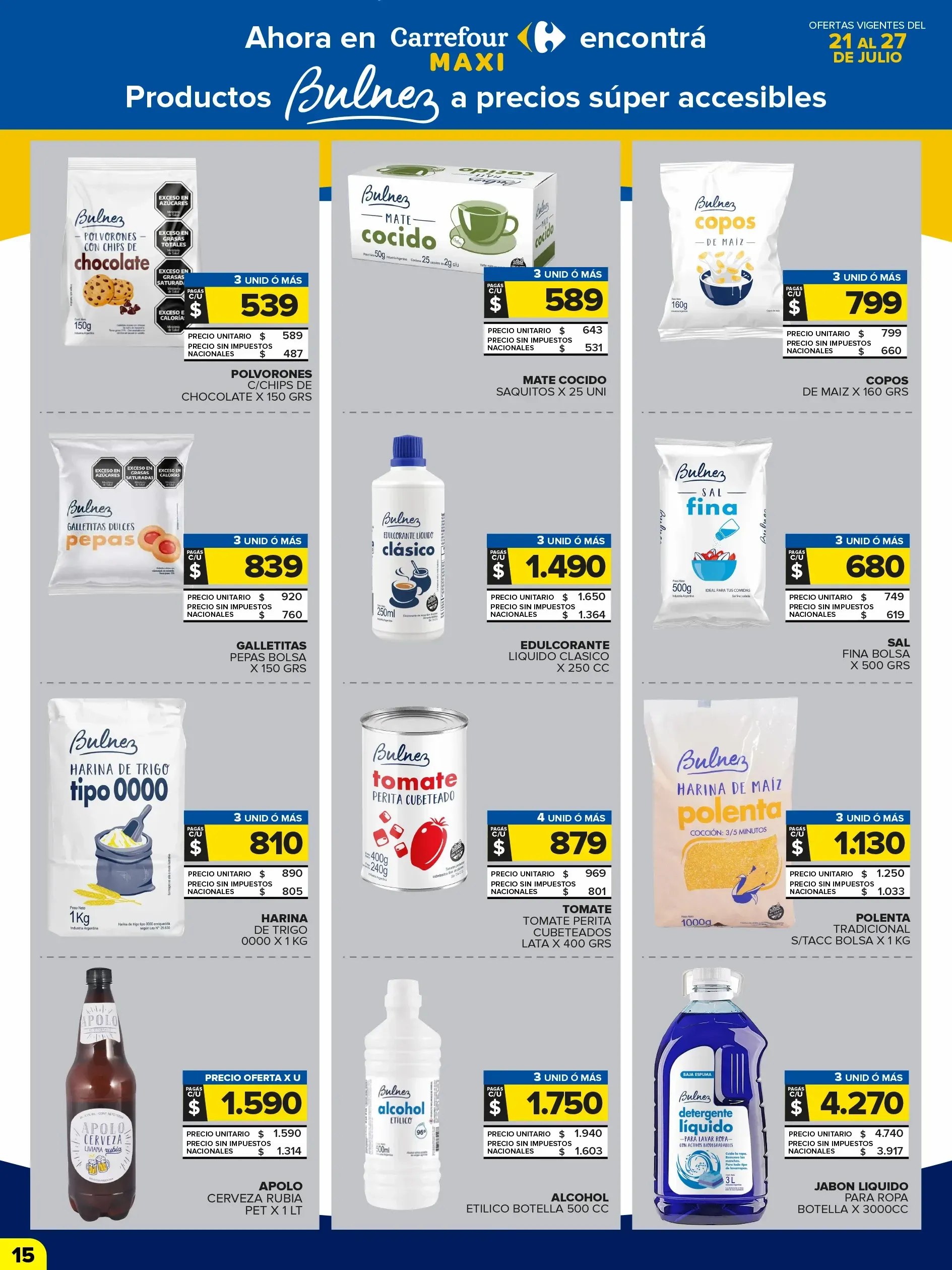Ofertas de Ofertas Carrefour  21 de julio al 27 de julio 2025 - Página 3 del catálogo