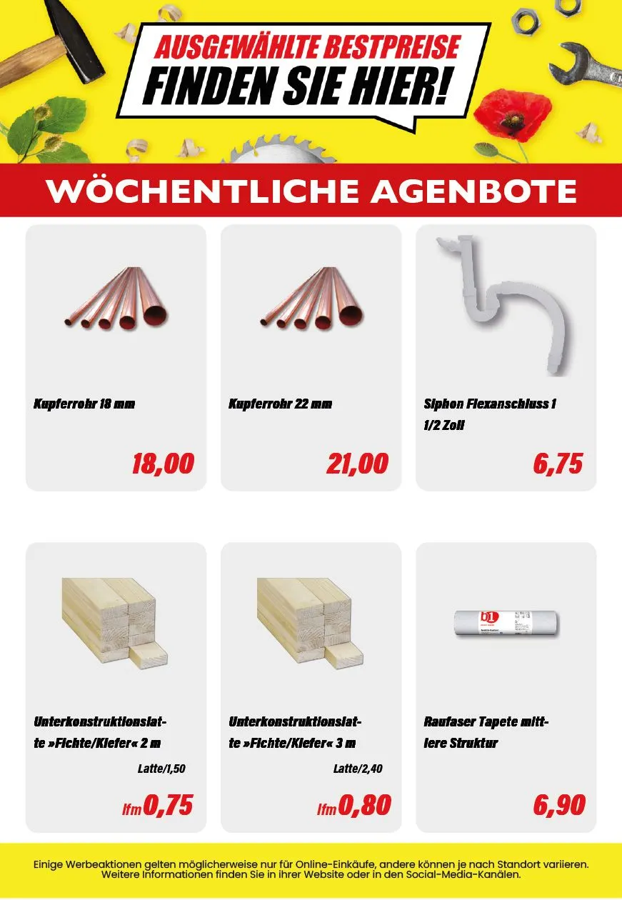 B1 Discount Baumarkt Prospekte von 25. April bis 9. Mai 2025 - Prospekt seite 2