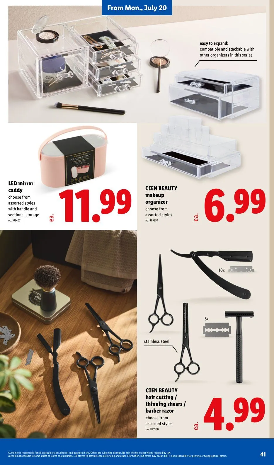 Weekly promotion Lidl Sales spanning from July 15 to July 21 2026 - Page 41 for Catalogue 365