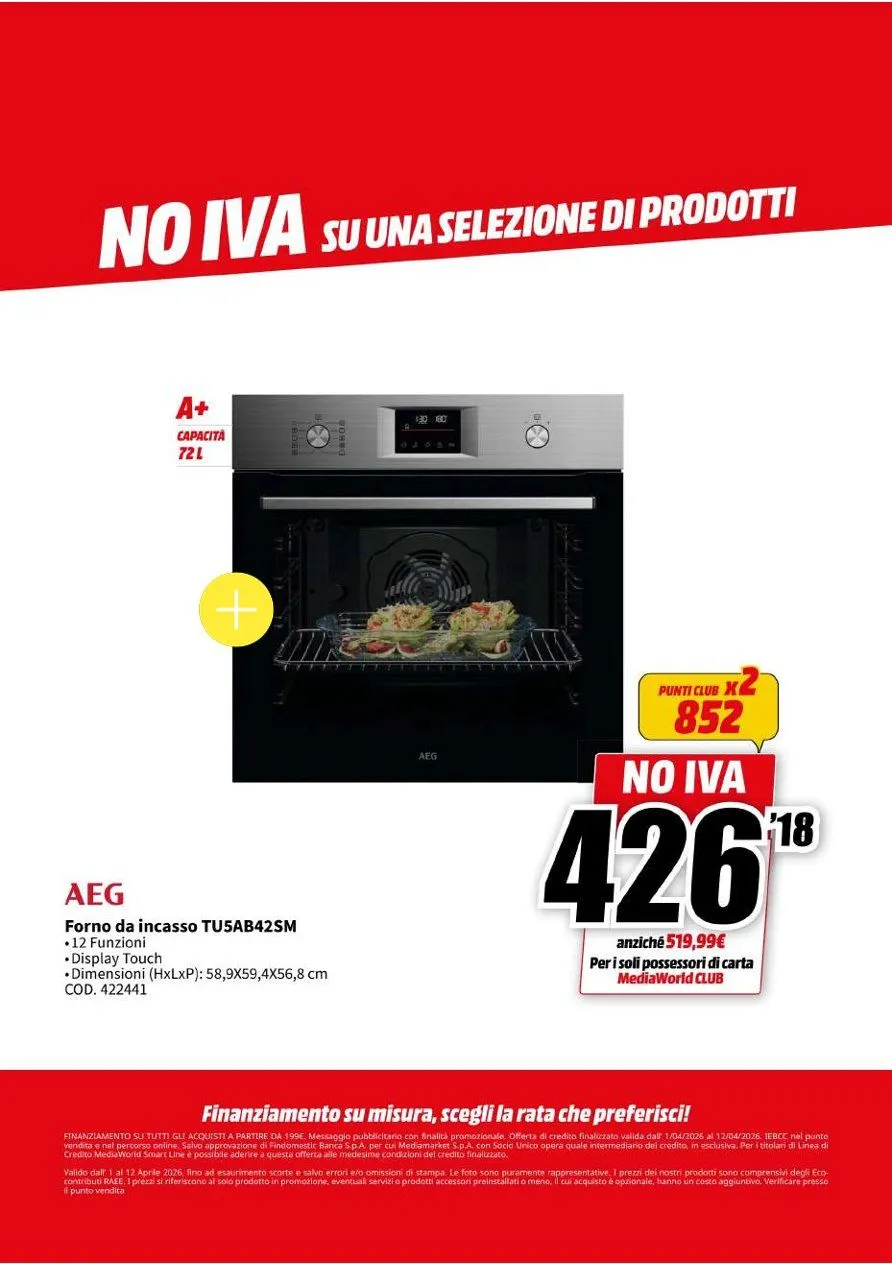 Volantini MEDIAWORLD da 1 aprile a 12 aprile di 2026 - Pagina del volantino 41