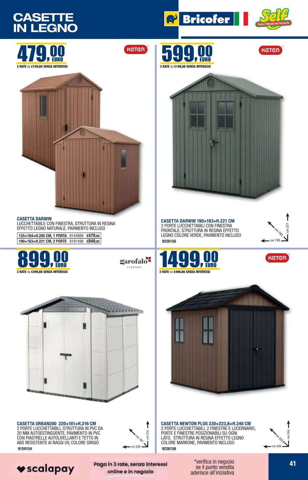 Volantini Bricofer da 29 dicembre a 20 gennaio di 2026 - Pagina del volantino 41