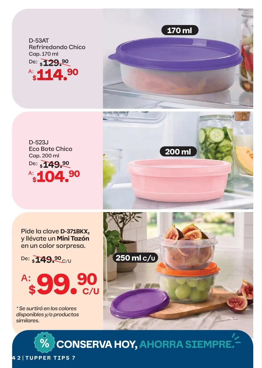 Catálogo de Tupperware Ofertas 15 de junio al 12 de julio 2026 - Pagina 42