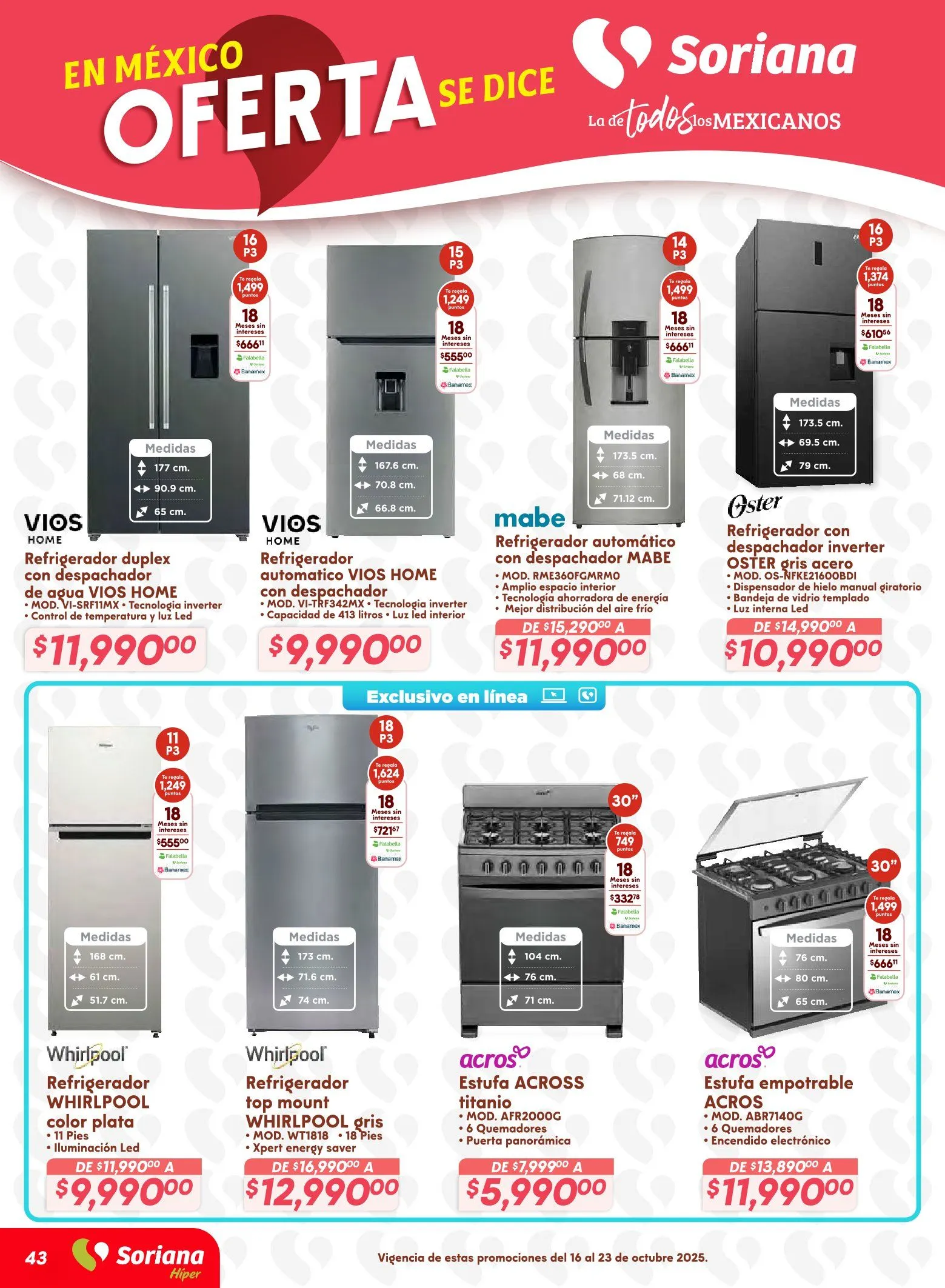 Catálogo de  Soriana Ofertas 16 de octubre al 29 de octubre 2025 - Pagina 42