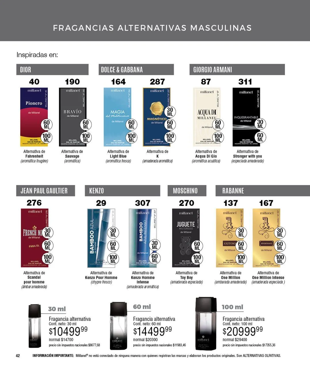 Ofertas de  Ofertas Millanel 15 de septiembre al 19 de octubre 2025 - Página 42 del catálogo