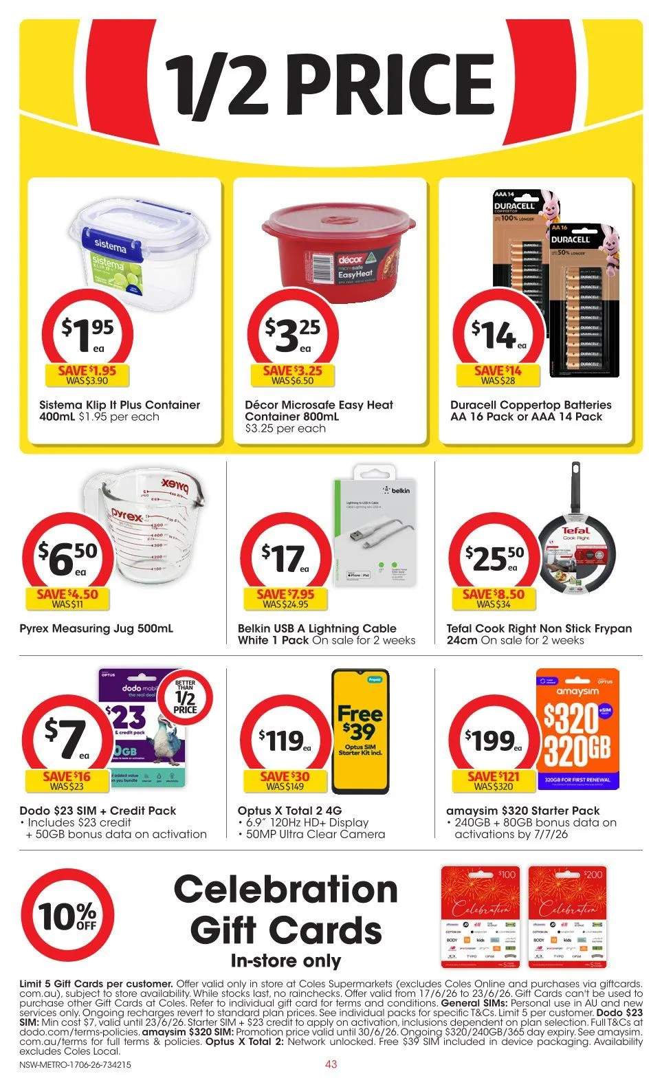 Coles catalogues - Catalogue valid from 17 June to 23 June 2026 - page 43