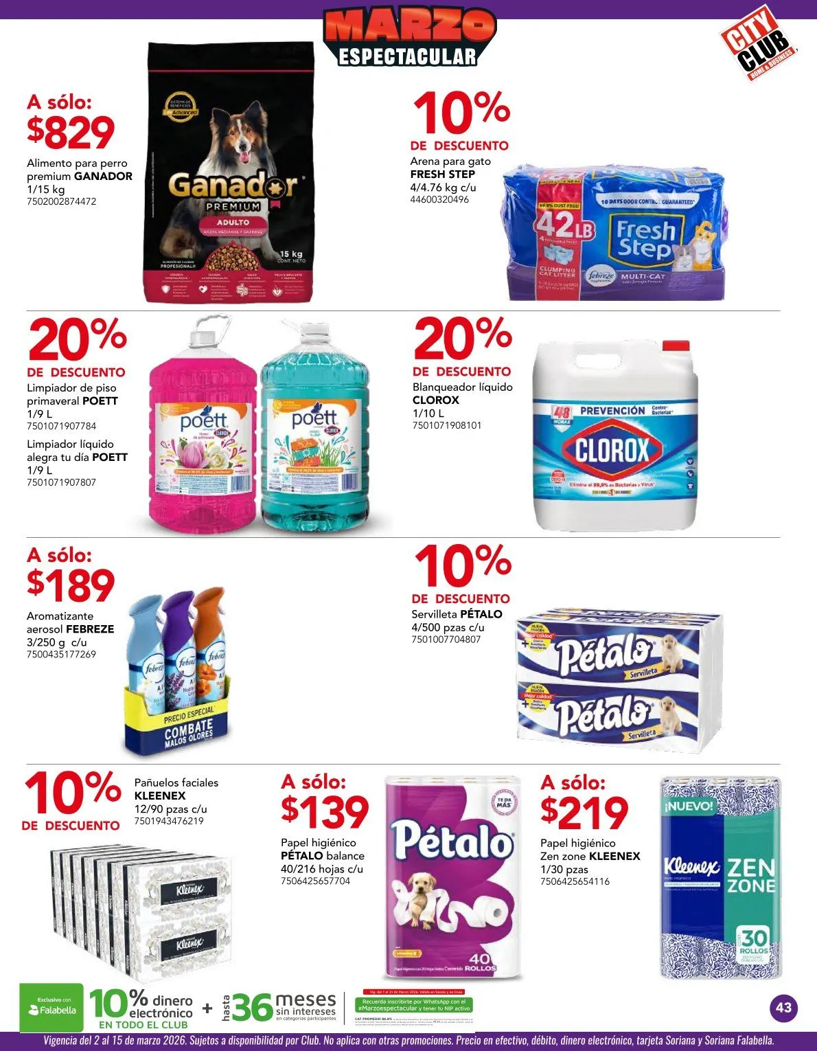 Catálogo de Ofertas  City Club 2 de marzo al 31 de marzo 2026 - Pagina 43