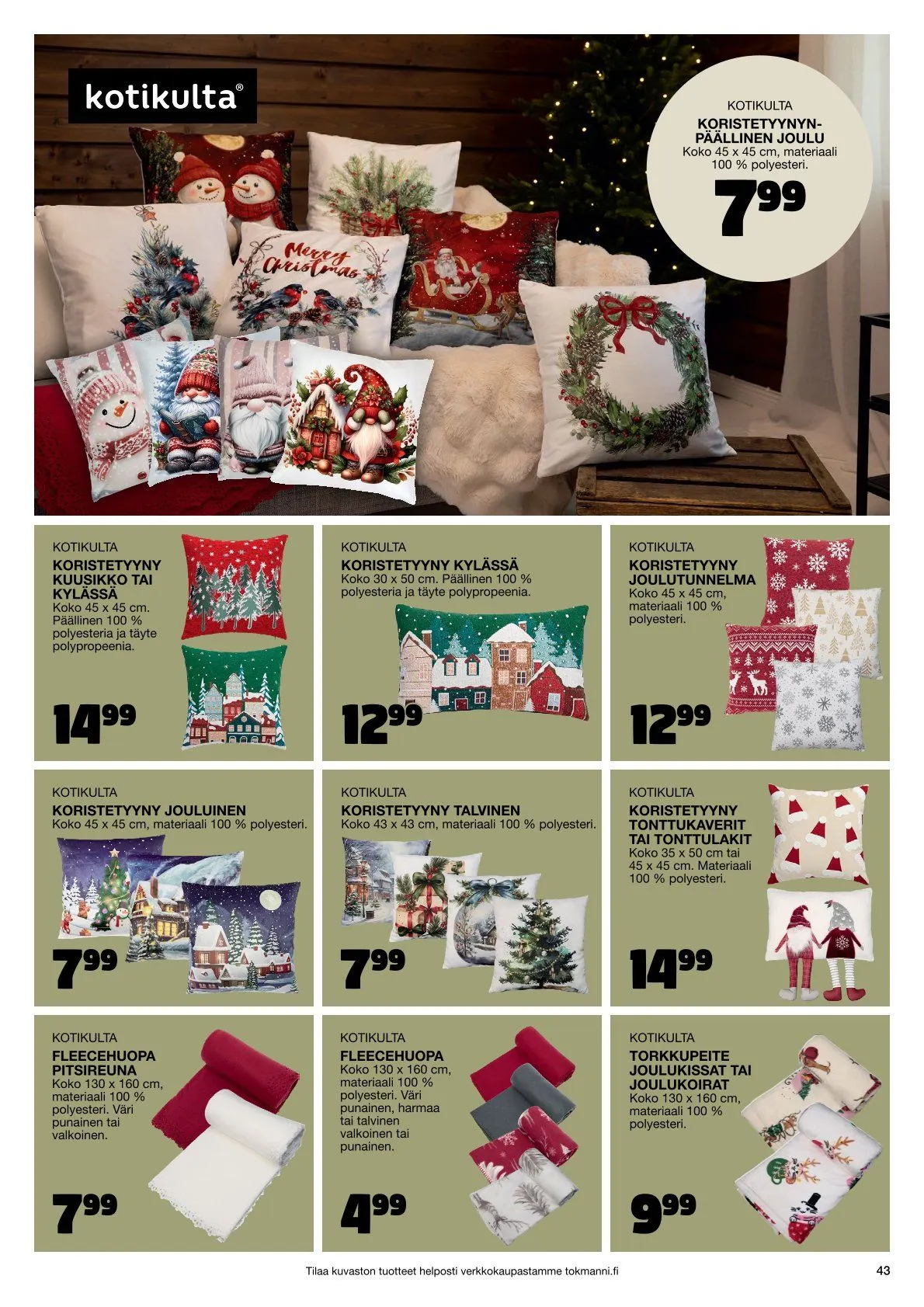  Tokmanni Tarjoukset voimassa alkaen 28. marraskuuta - 24. joulukuuta 2025 - Tarjouslehti sivu 43