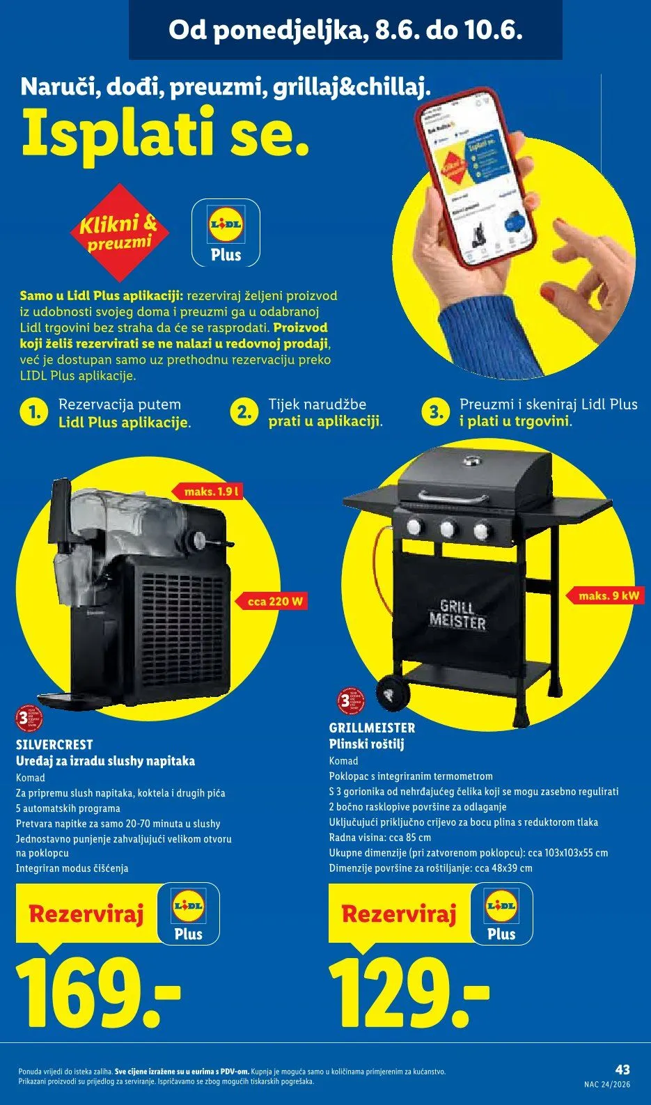 Katalog  LIDL od 8. lipnja do 14. lipnja 2026. - Pregled Stranica 43