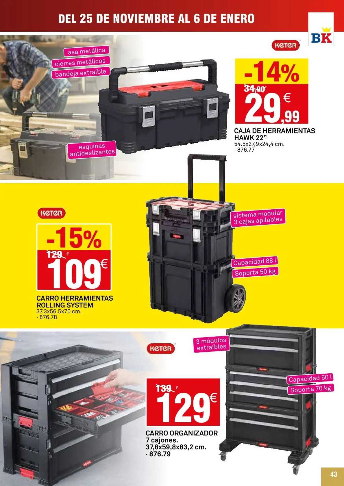 Catálogo de Bricoking Ofertas 25 de noviembre al 6 de enero 2026 - Página 43