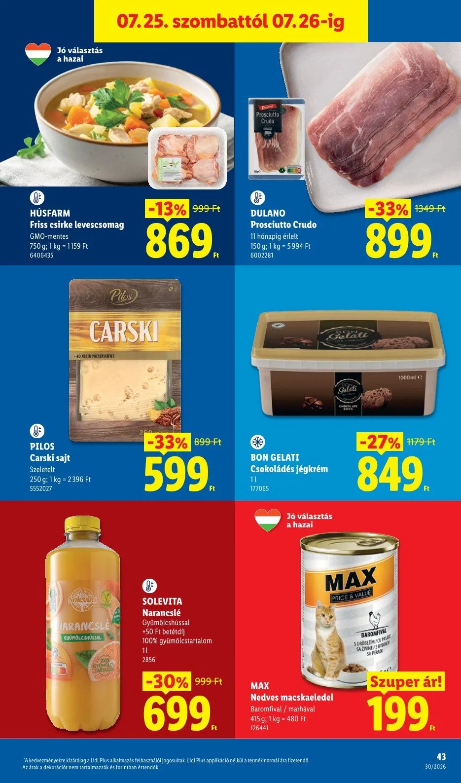 Katalógus  Lidl legfrissebb ajánlatai július 23.-tól július 29.-ig 2026. - Oldal 43