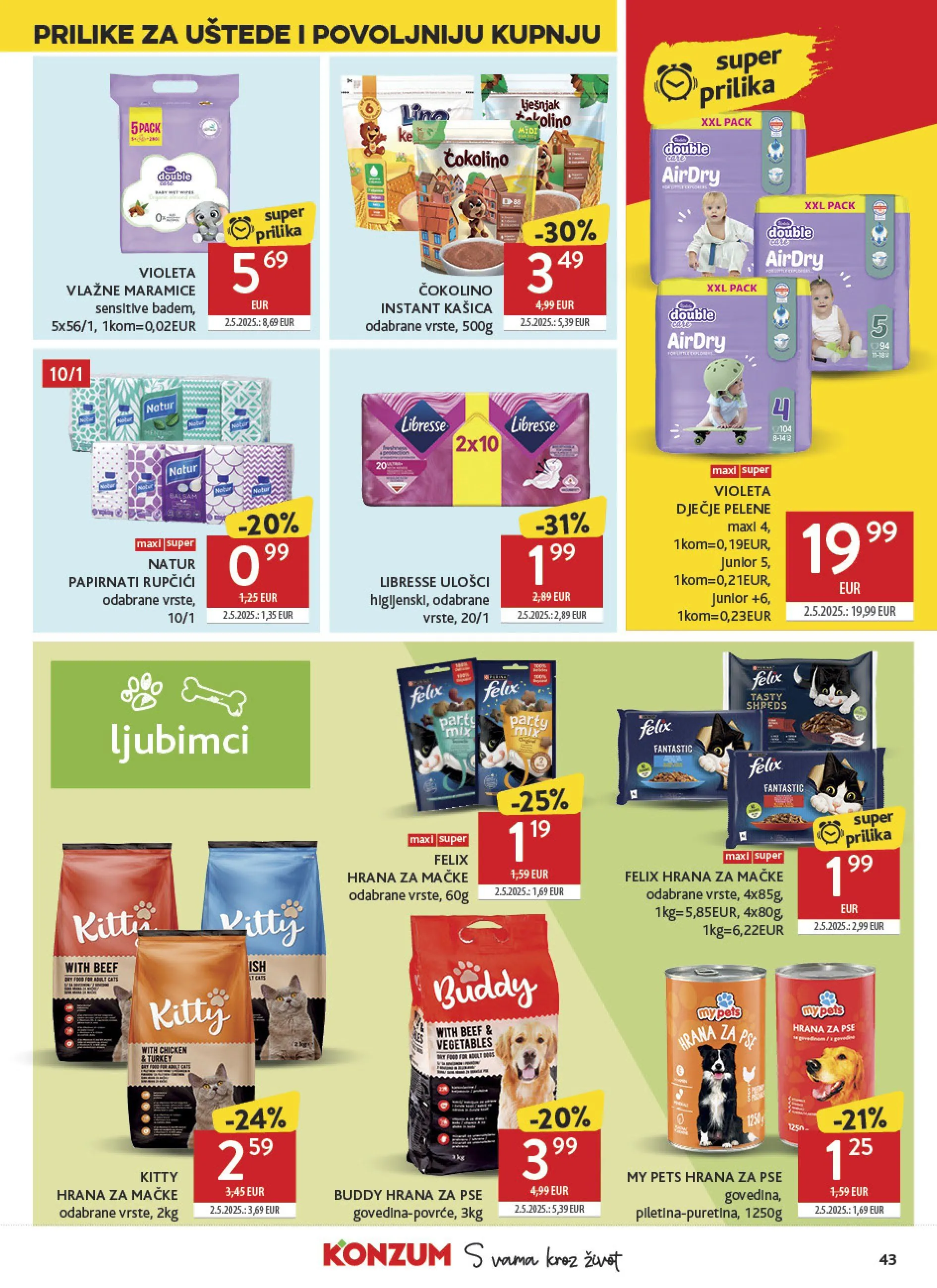 Katalog  Konzum od 25. veljače do 3. ožujka 2026. - Pregled Stranica 43