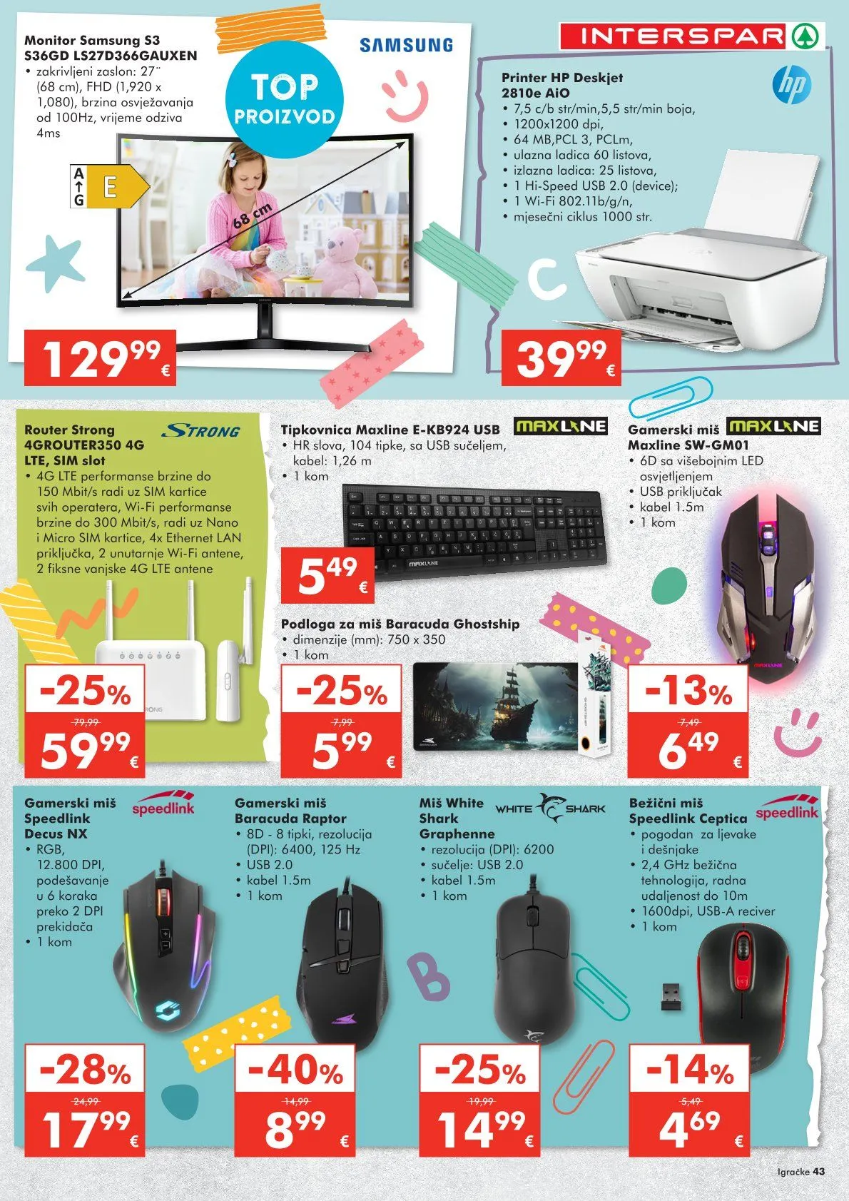 Katalog Najnovije ponude trgovine INTERSPAR od 22. listopada do 6. siječnja 2026. - Pregled Stranica 43