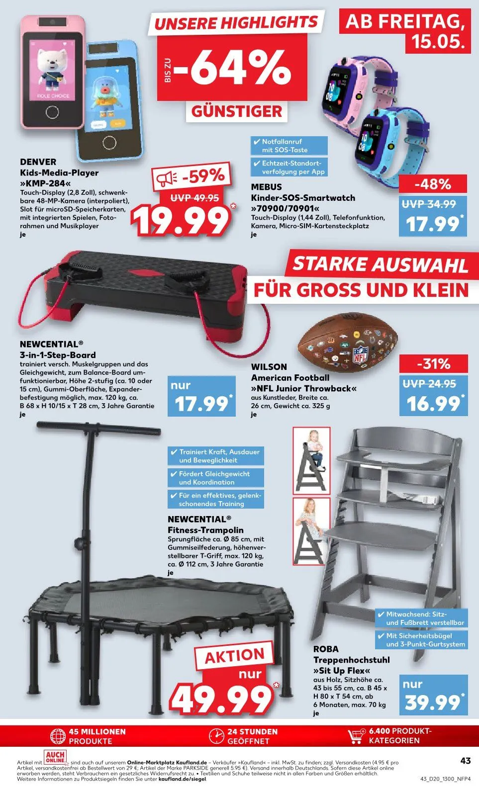  Kaufland Prospekte  von 15. Mai bis 20. Mai 2026 - Prospekt seite 43