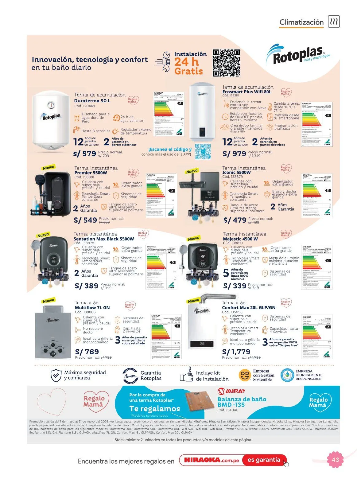 Catalogo de Hiraoka Ofertas 30 de abril al 6 de mayo 2026 - Pag 43
