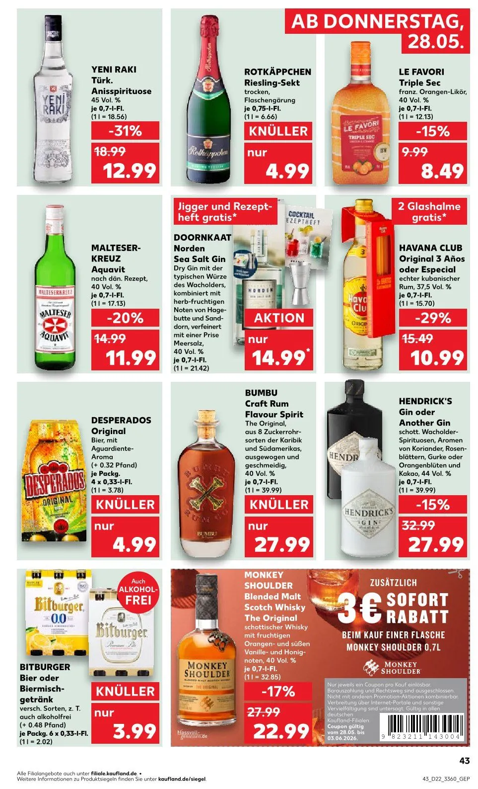 Kaufland Prospekte von 28. Mai bis 3. Juni 2026 - Prospekt seite 43