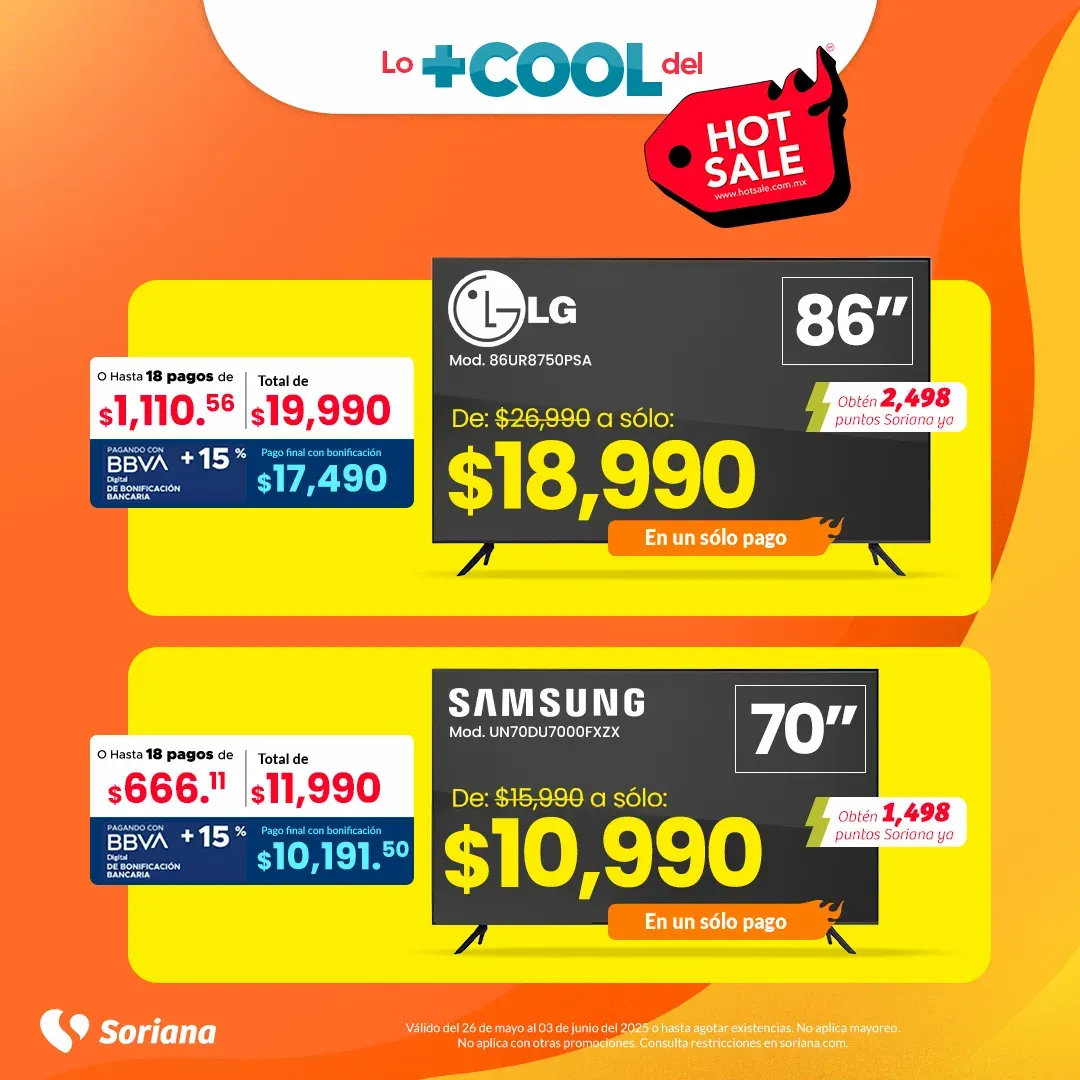 Catálogo de Soriana Hot Sale 26 de mayo al 3 de junio 2025 - Pagina 1