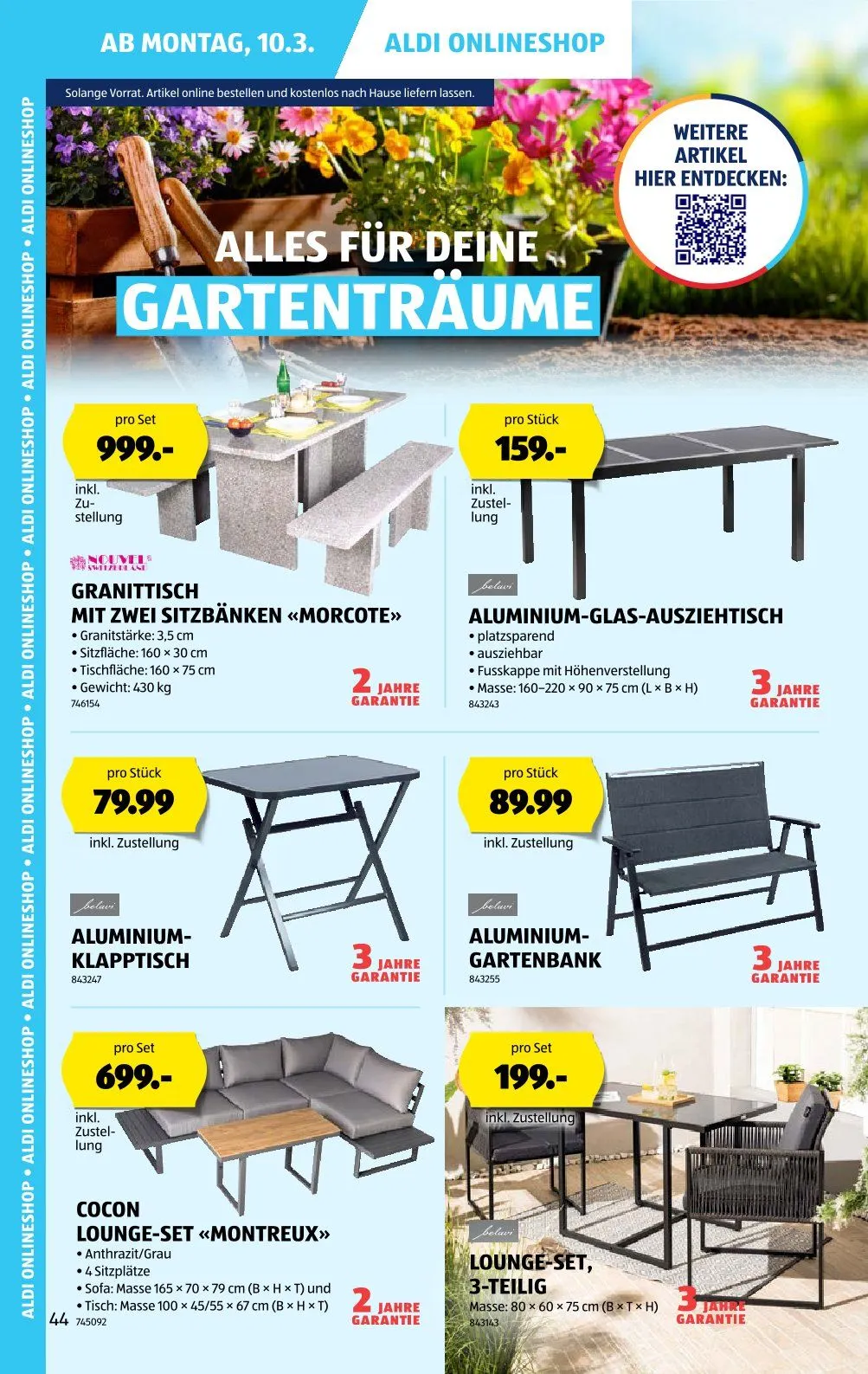 Aldi Prospekt von 6. März bis 12. März 2025 - Prospekt seite  44