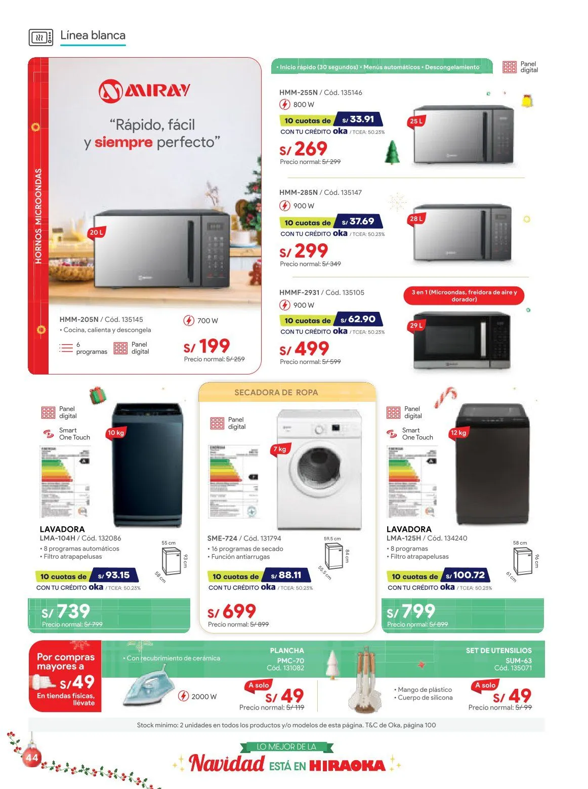 Catalogo de Hiraoka Ofertas 9 de diciembre al 31 de diciembre 2025 - Pag 44