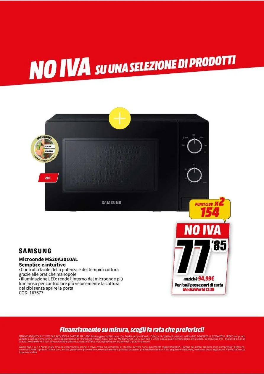 Volantini MEDIAWORLD da 1 aprile a 12 aprile di 2026 - Pagina del volantino 44