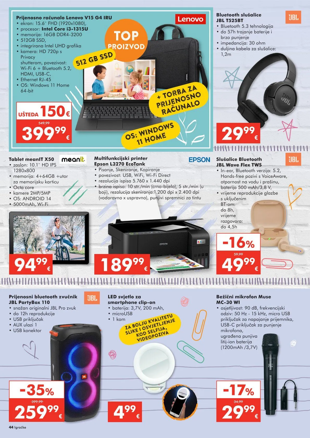 Katalog Najnovije ponude trgovine INTERSPAR od 22. listopada do 6. siječnja 2026. - Pregled Stranica 44