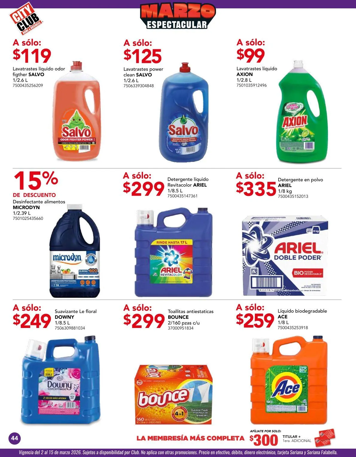 Catálogo de Ofertas  City Club 2 de marzo al 31 de marzo 2026 - Pagina 44