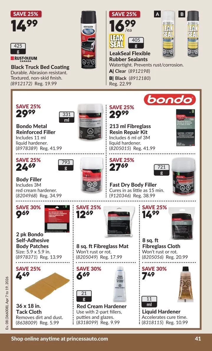 Princess Auto Sales from April 7 to April 19 2026 - flyer page 44