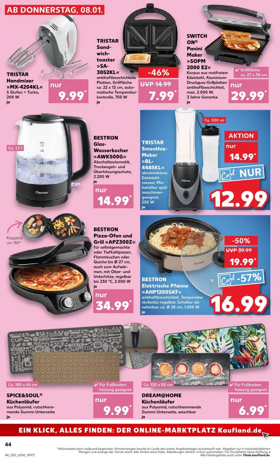 Kaufland Duitsland prospeckt van 8 januari tot 14 januari 2026 - Folder pagina 44
