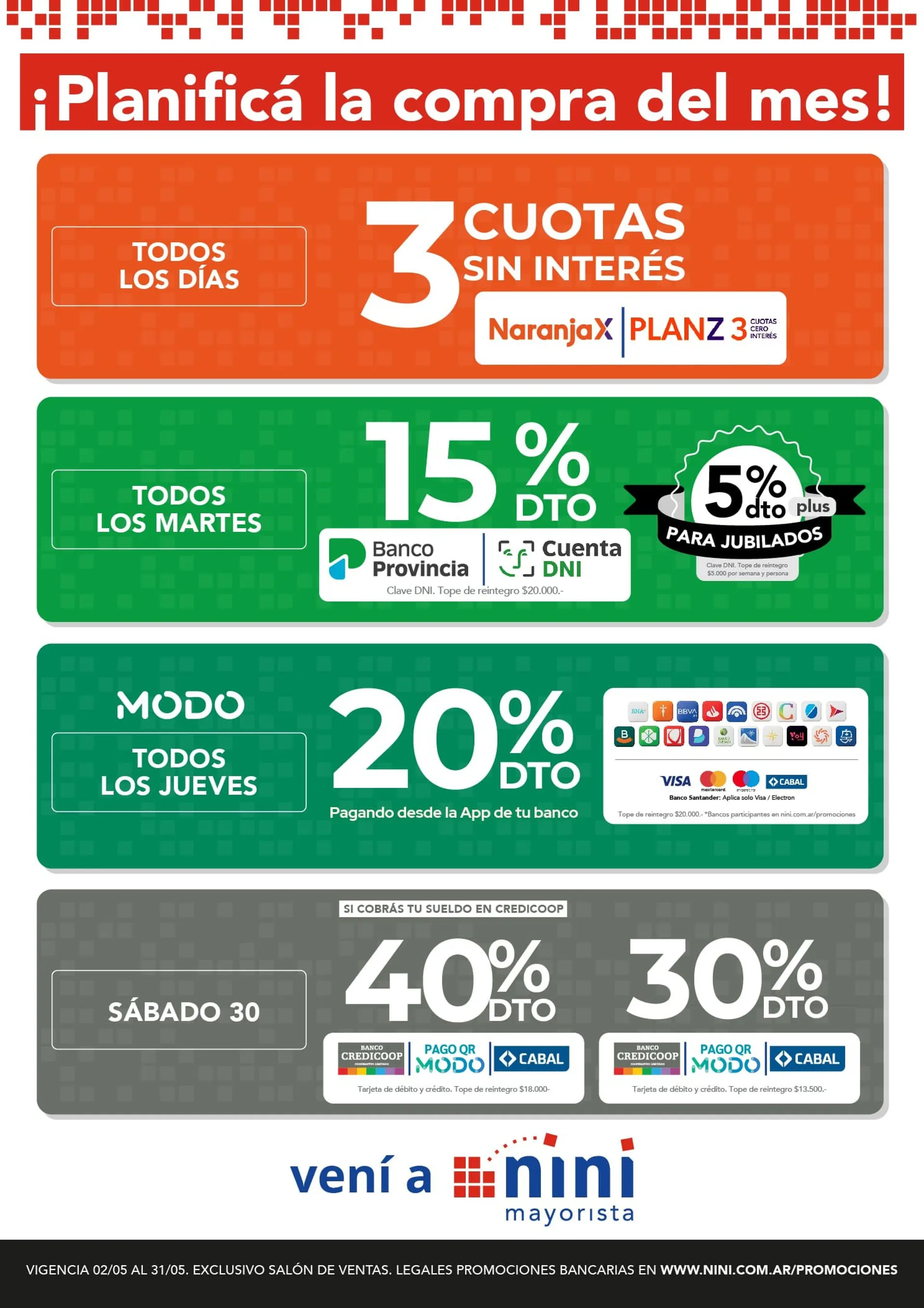 Ofertas de Ofertas Nini Mayorista 11 de mayo al 17 de mayo 2026 - Página 44 del catálogo