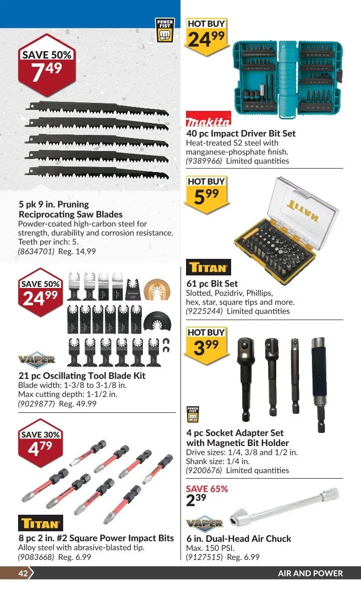 Princess Auto Sales from March 25 to April 6 2025 - flyer page 93