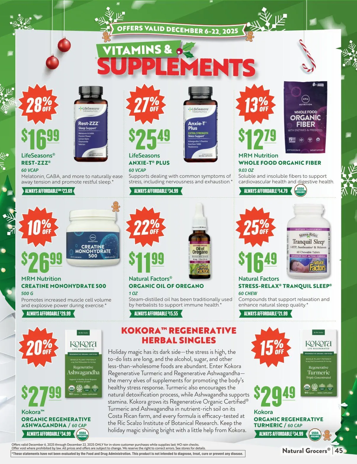Weekly ad Natural Grocers Sales from December 6 to December 12 2025 - Page 45