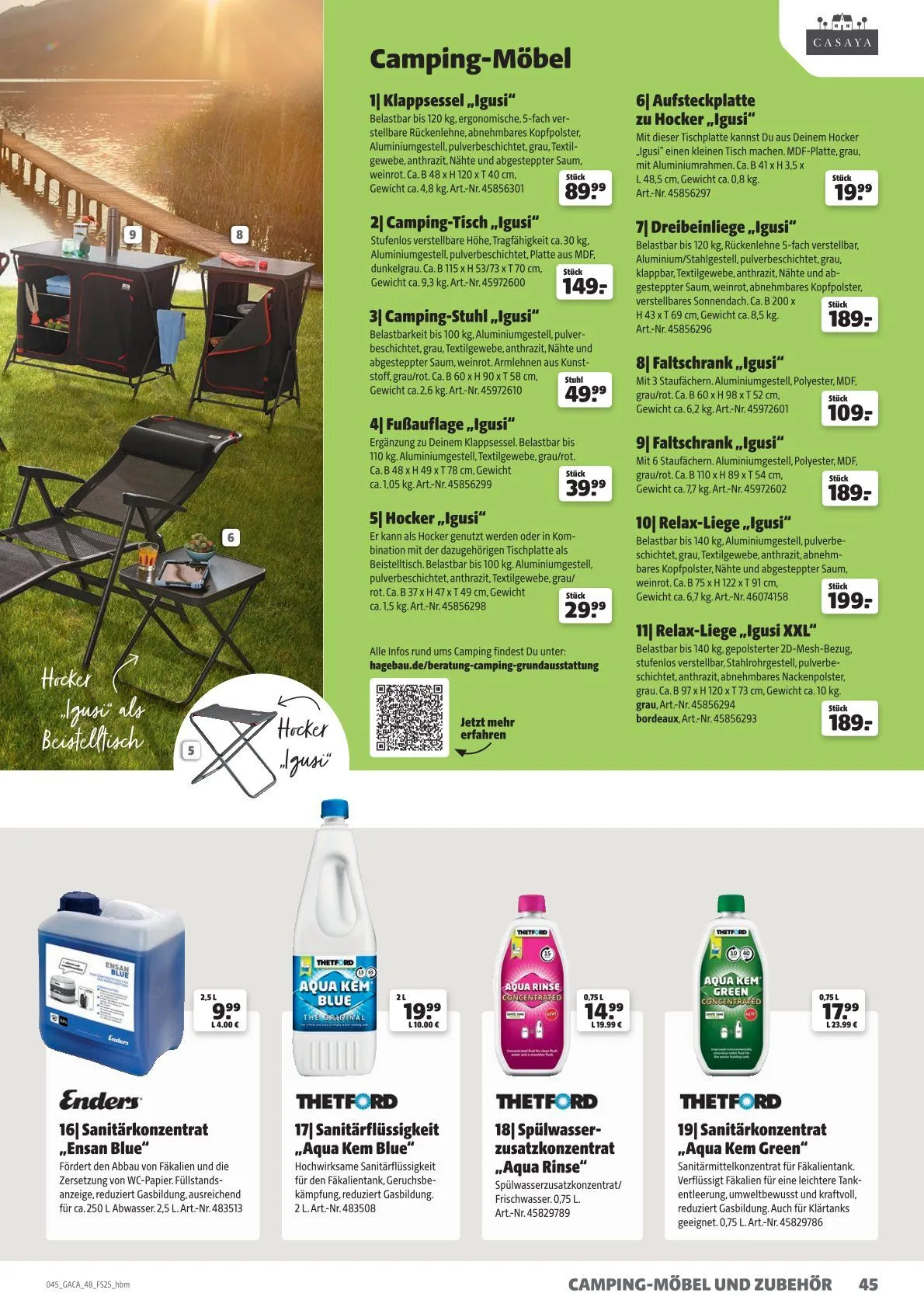 Hagebau Prospekt von 21. Mai bis 31. Dezember 2025 - Prospekt seite 45