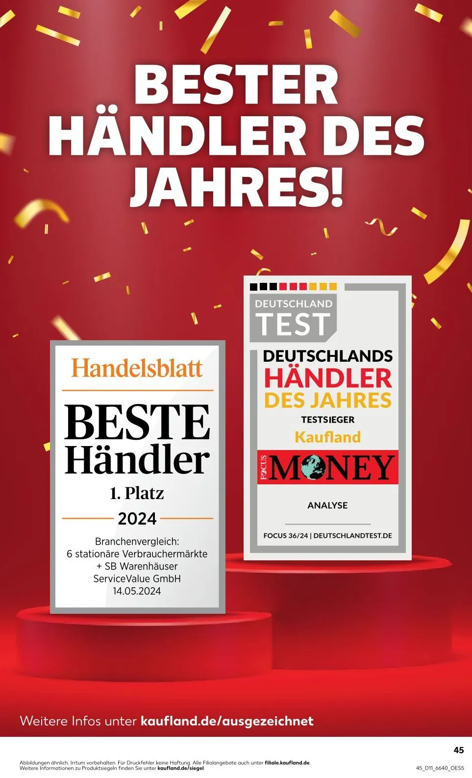 Kaufland Prospekt von 13. März bis 19. März 2025 - Prospekt seite 45