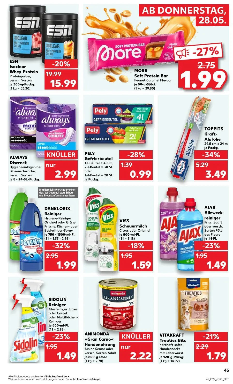 Kaufland Prospekte von 28. Mai bis 3. Juni 2026 - Prospekt seite 45